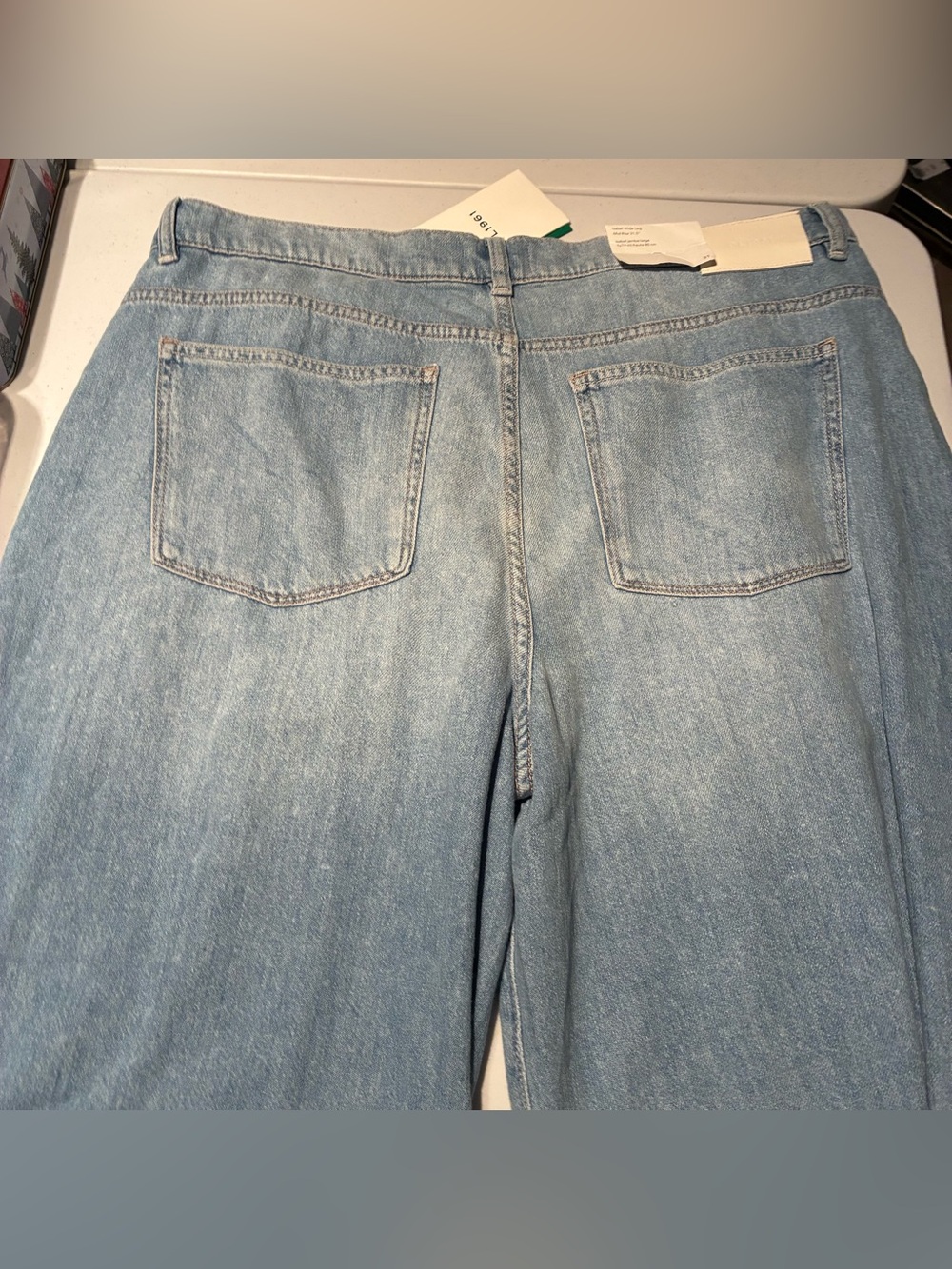 NWT DL1961 Isabel Wide Leg 31.5’ Jeans in Beachfront Size 31 - Picture 15 of 15